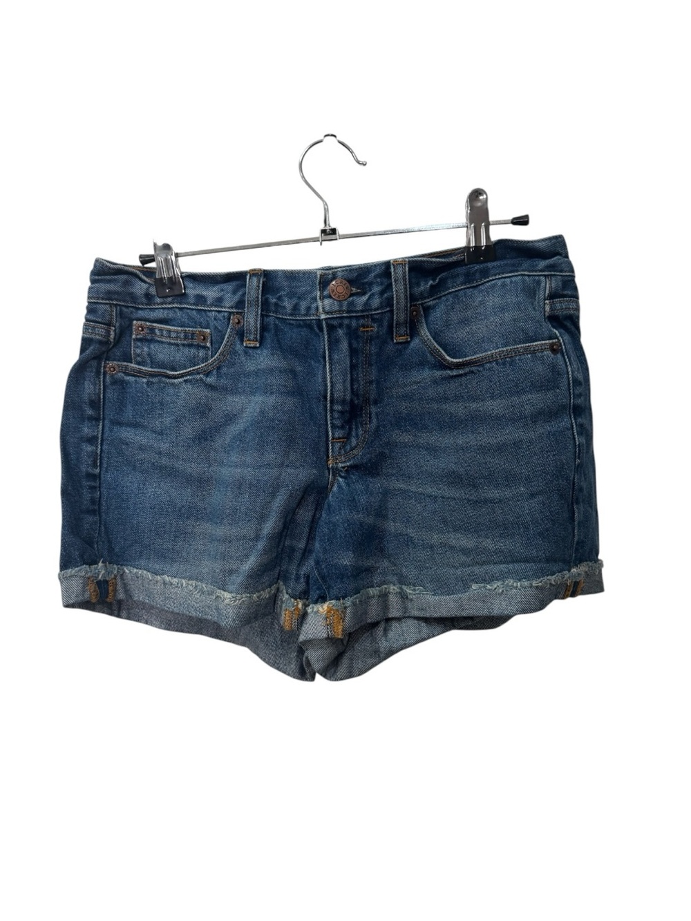 J Crew Denim Roll-Cuff Womens Shorts - Blue women’s size 26”
